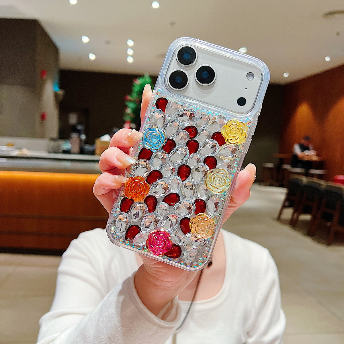 Rainbow Rose Crystal - Phone Case For iPhone 18 Pro Max