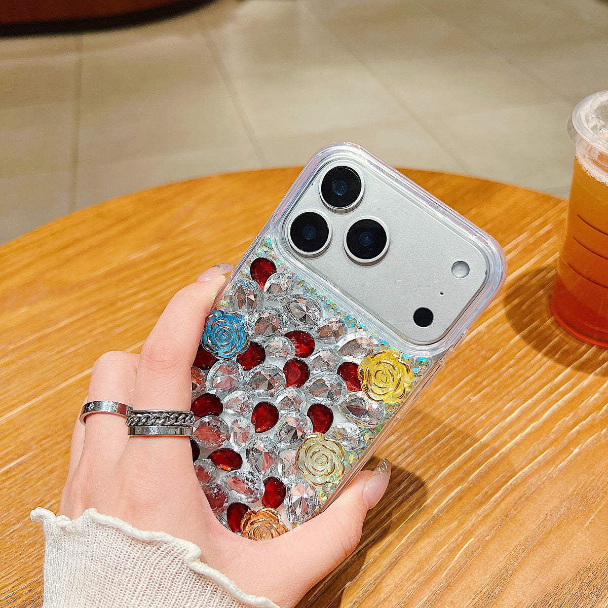 Rainbow Rose Crystal - Phone Case For iPhone 18 Pro Max