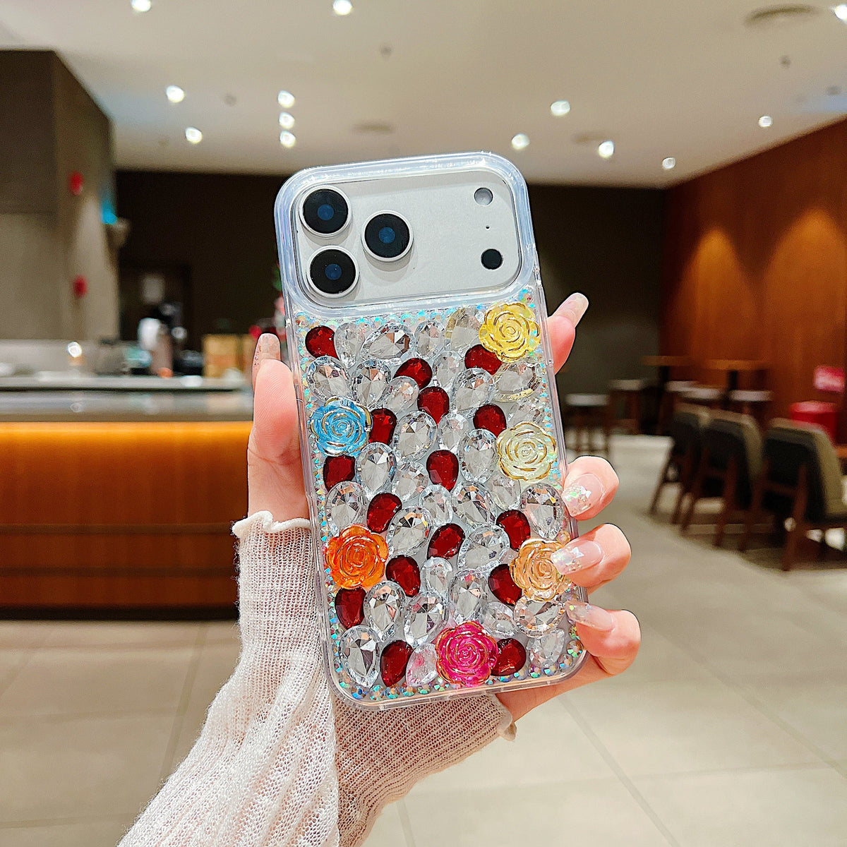 Rainbow Rose Crystal - Phone Case For iPhone 18 Pro Max