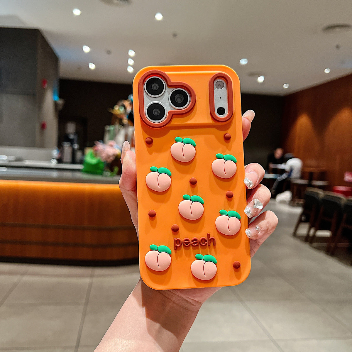 Juicy Peach Silicone Designer Phone Cover - Phone Case For iPhone 18 Pro