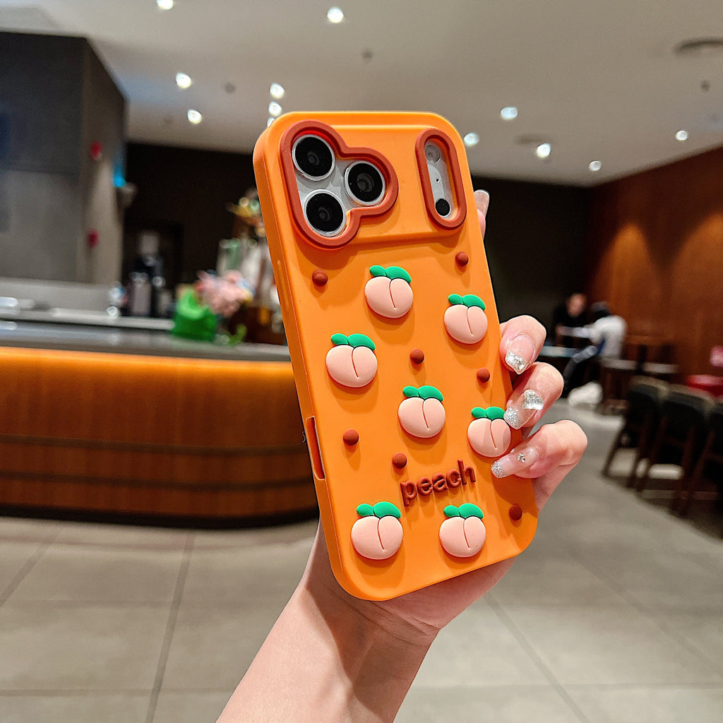 Juicy Peach Silicone Designer Phone Cover - Phone Case For iPhone 18 Pro Max