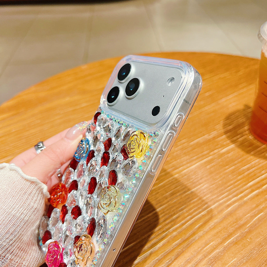 Rainbow Rose Crystal - Phone Case For iPhone 18 Pro Max