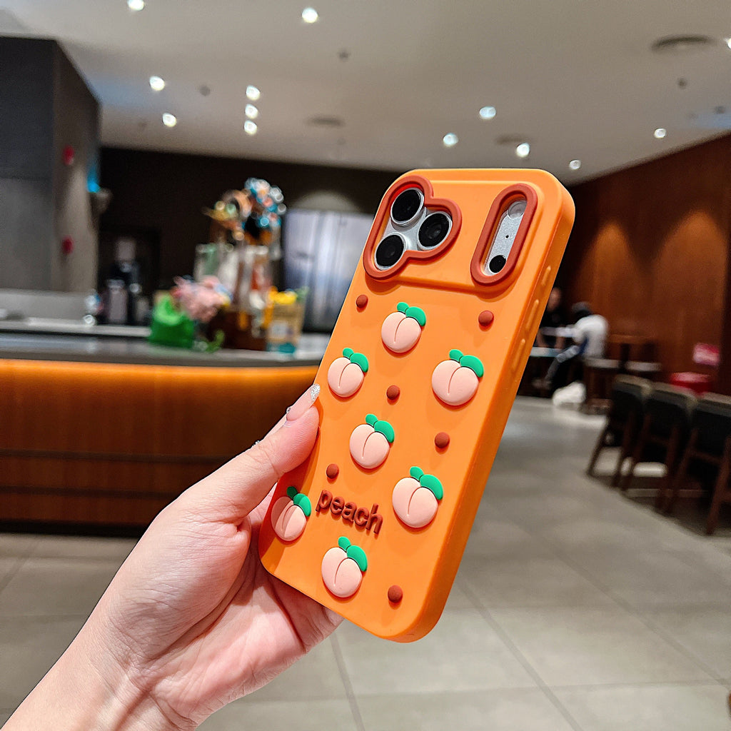 Juicy Peach Silicone Designer Phone Cover - Phone Case For iPhone 18 Pro