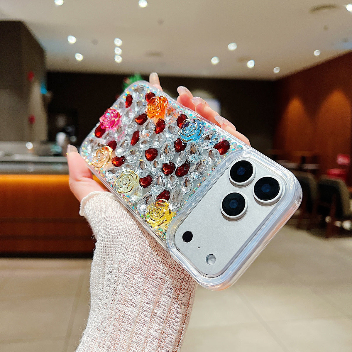 Rainbow Rose Crystal - Phone Case For iPhone 18 Pro Max