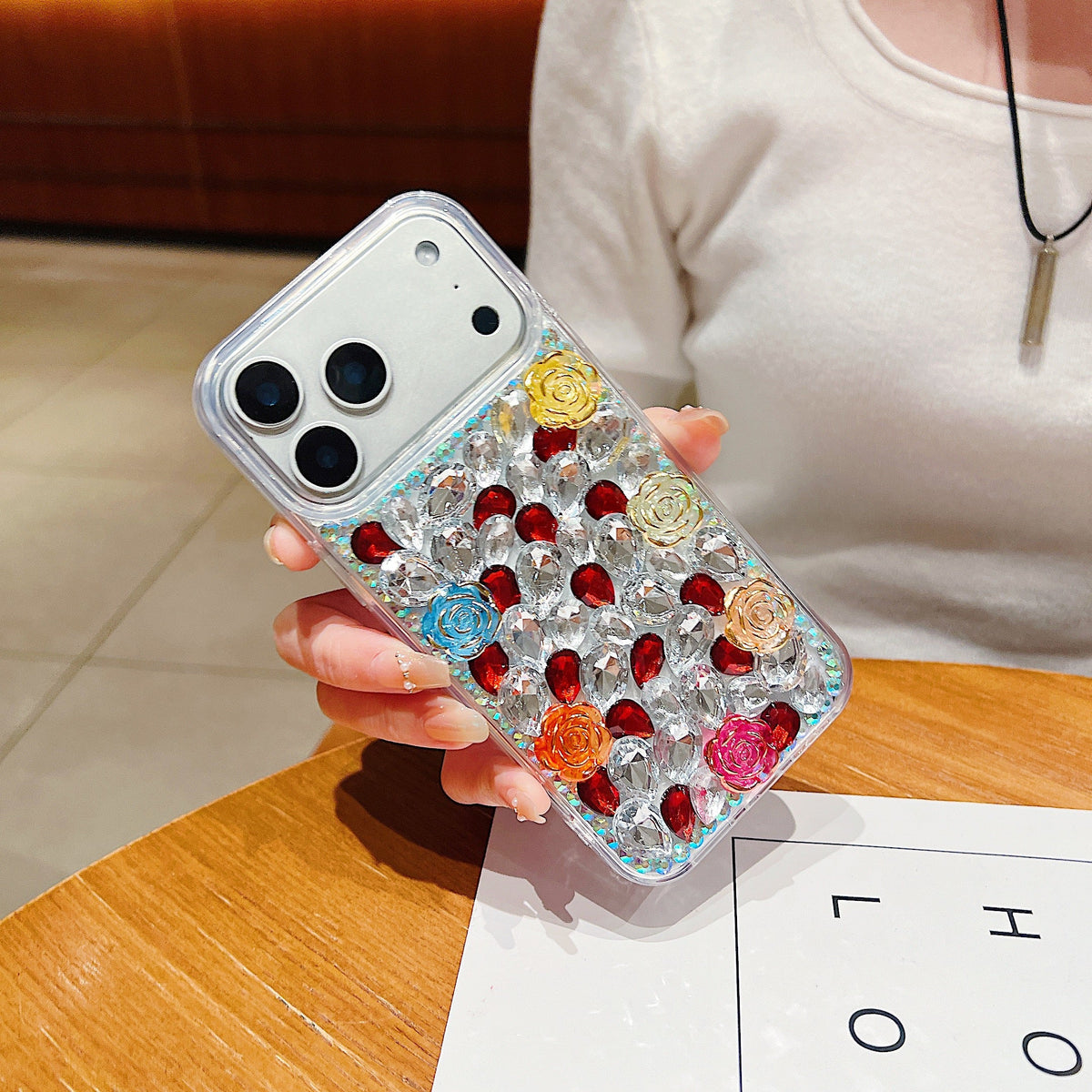 Rainbow Rose Crystal - Phone Case For iPhone 18 Pro