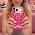 Barbie Doll With 3D Bow Silicon Phone Cases