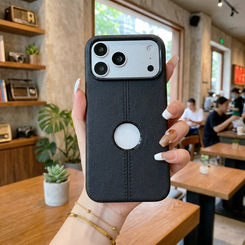 Classic Black Leatherette Case - Phone Case For iPhone 18 Pro