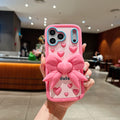 Pink Heart With Bow Stand - Phone Case For iPhone 18 Pro Max