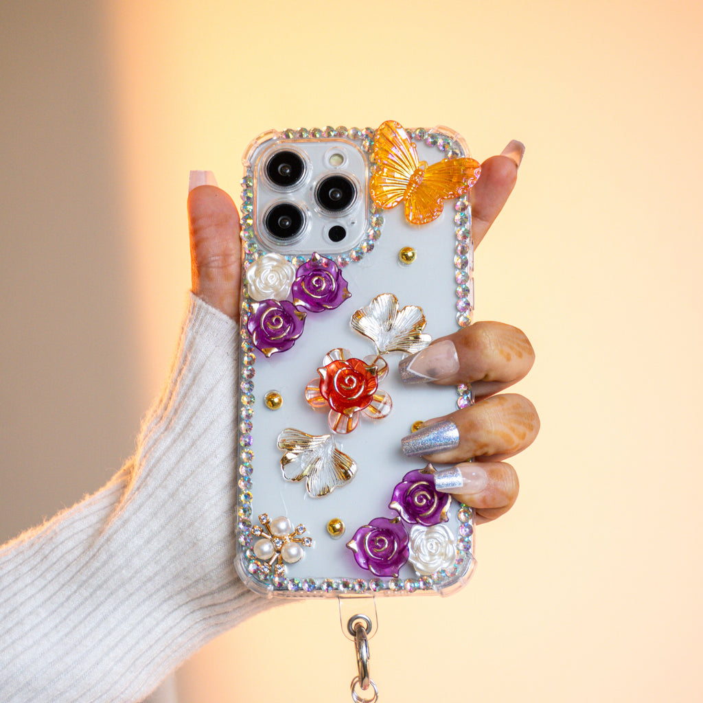 Luxury 3D Floral Butterfly - Phone Case For iPhone 18 Pro Max