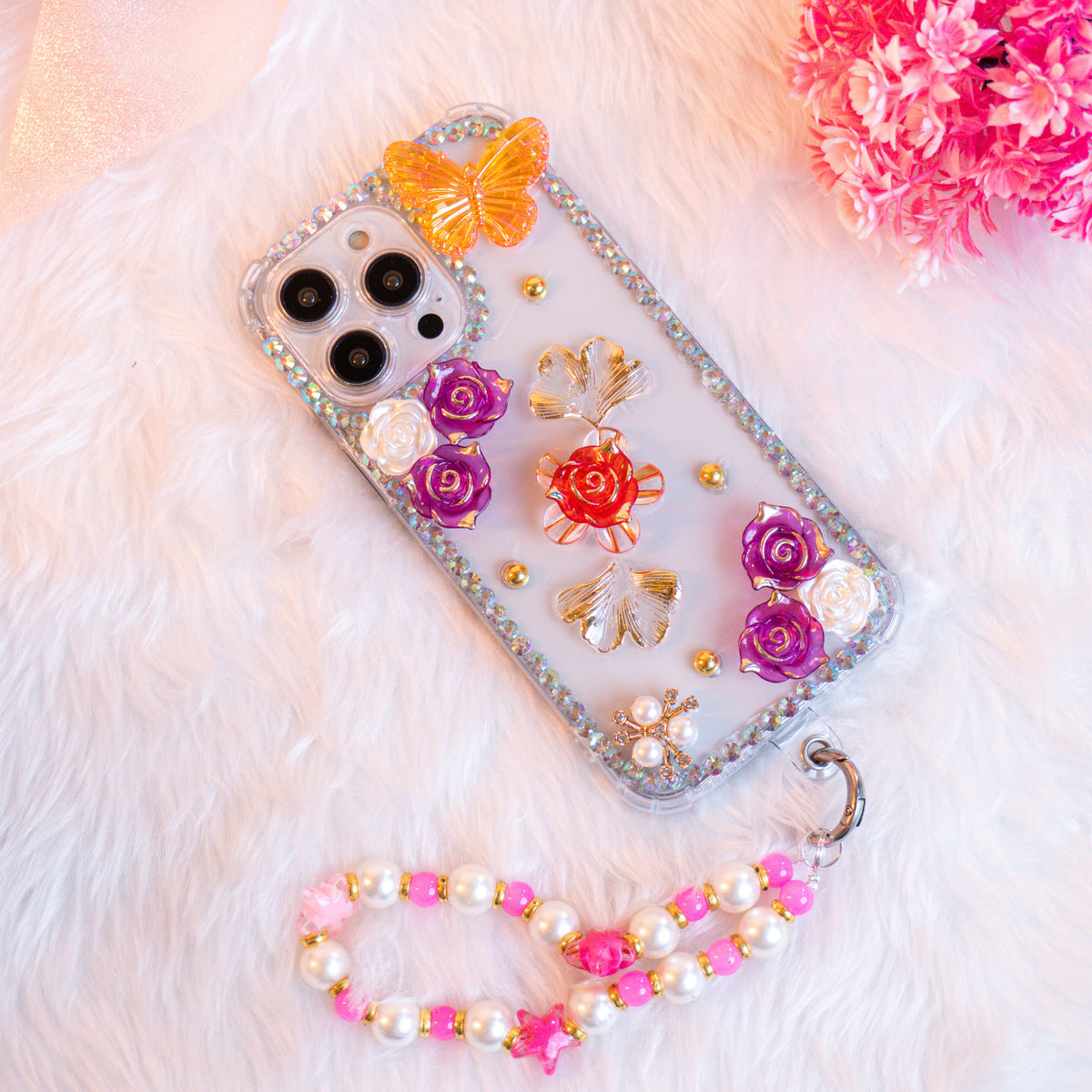Luxury 3D Floral Butterfly - Phone Case For iPhone 18 Pro Max