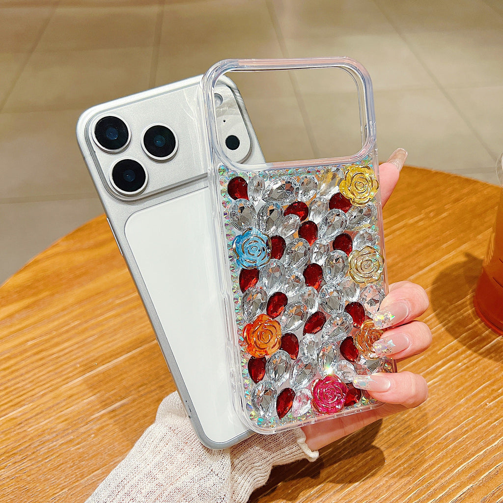 Rainbow Rose Crystal - Phone Case For iPhone 18 Pro Max