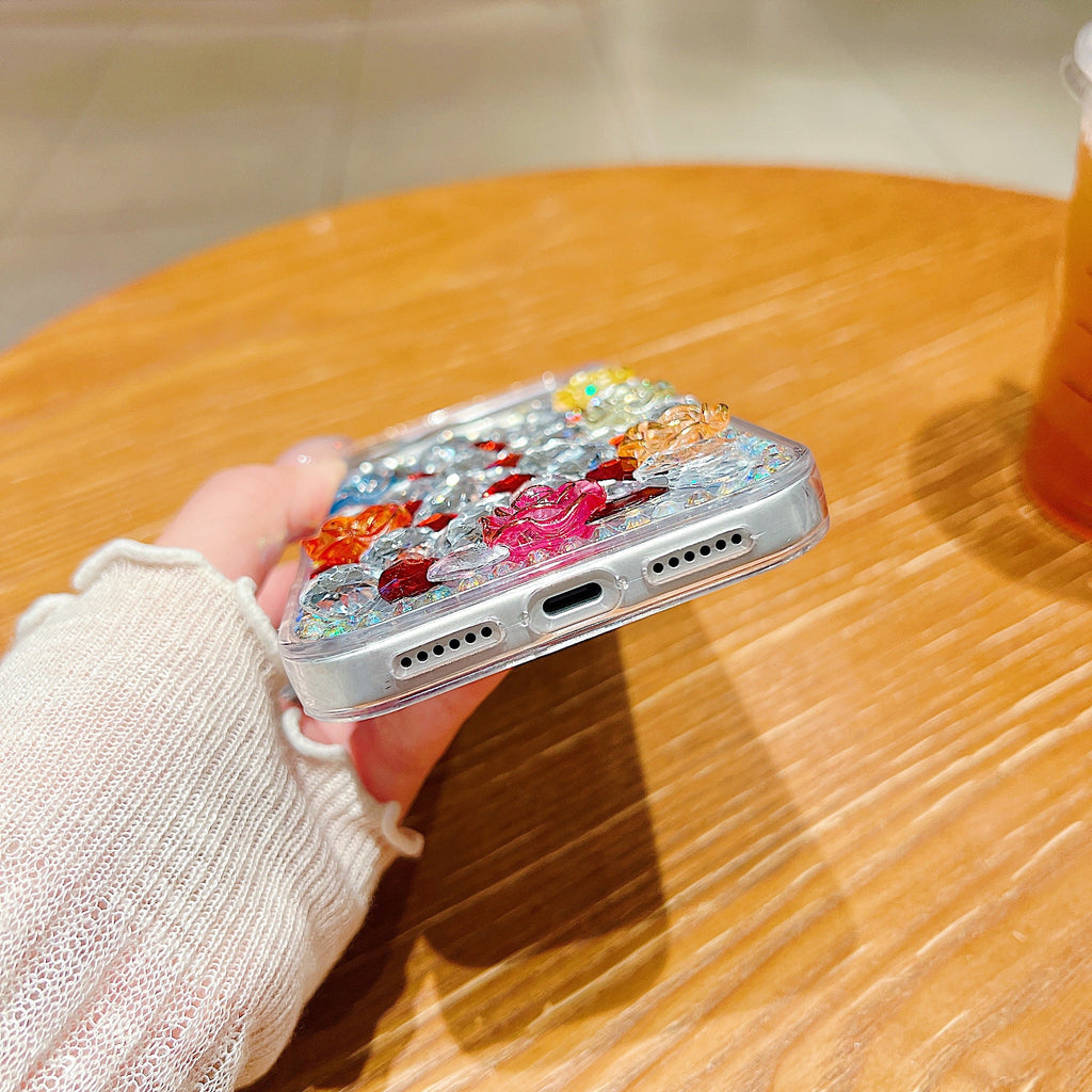 Rainbow Rose Crystal - Phone Case For iPhone 18 Pro Max