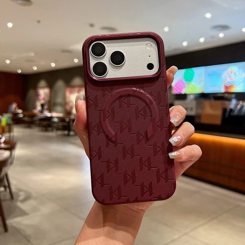 Burgundy Frosted Matte MagSafe Case - Phone Case For iPhone