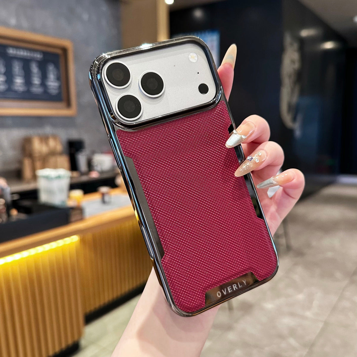 Burgundy Tactical Carbon Edition - iPhone Case