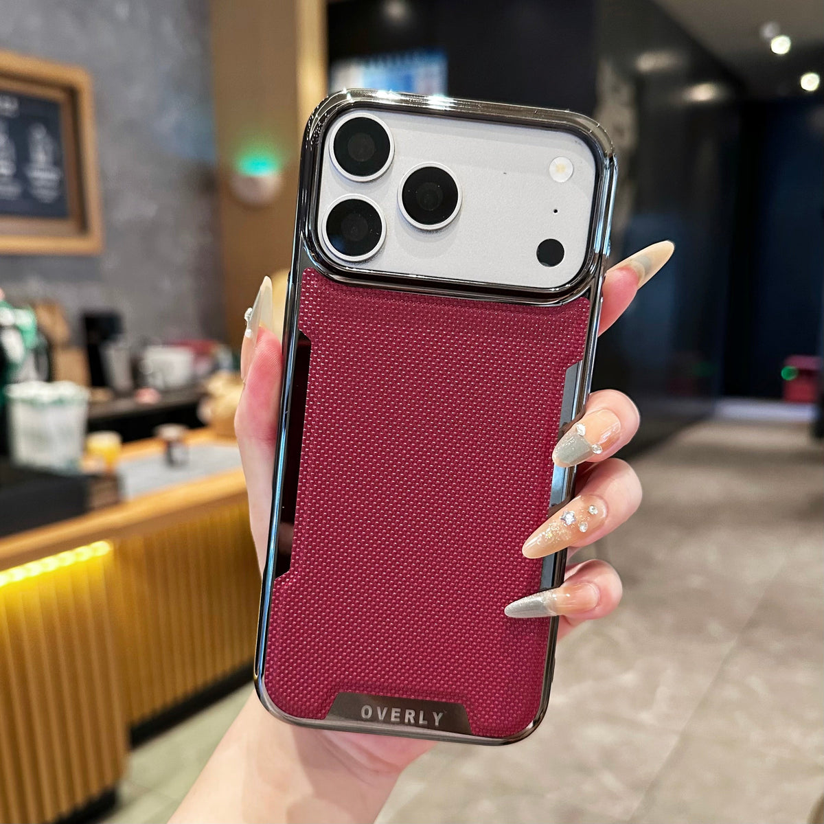 Burgundy Tactical Carbon Edition - iPhone Case