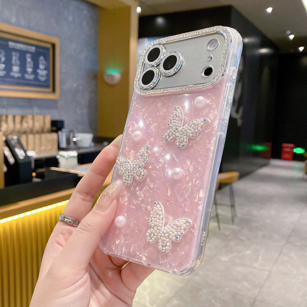 Butterfly & Pearl Crush - Phone Case For iPhone 18 Pro Max