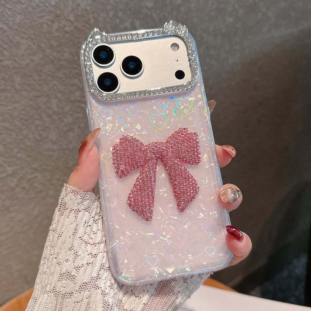 Luxury Bow Bling Case - Pink - Phone Case For iPhone 18 Pro
