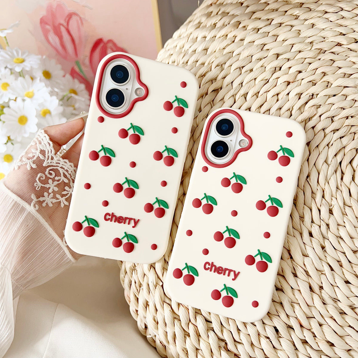 Cherry Bracket Soft - Phone Case For iPhone 18 Pro Max