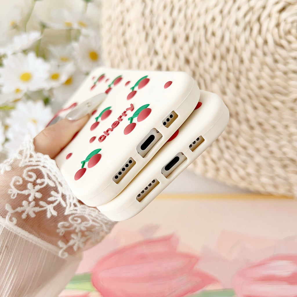 Cherry Bracket Soft - Phone Case For iPhone 18 Pro Max