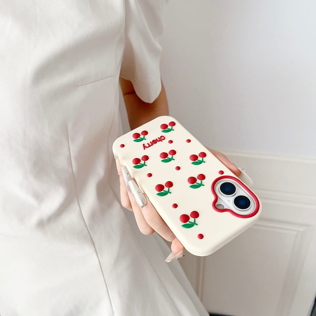 Cherry Bracket Soft - Phone Case For iPhone 18 Pro Max