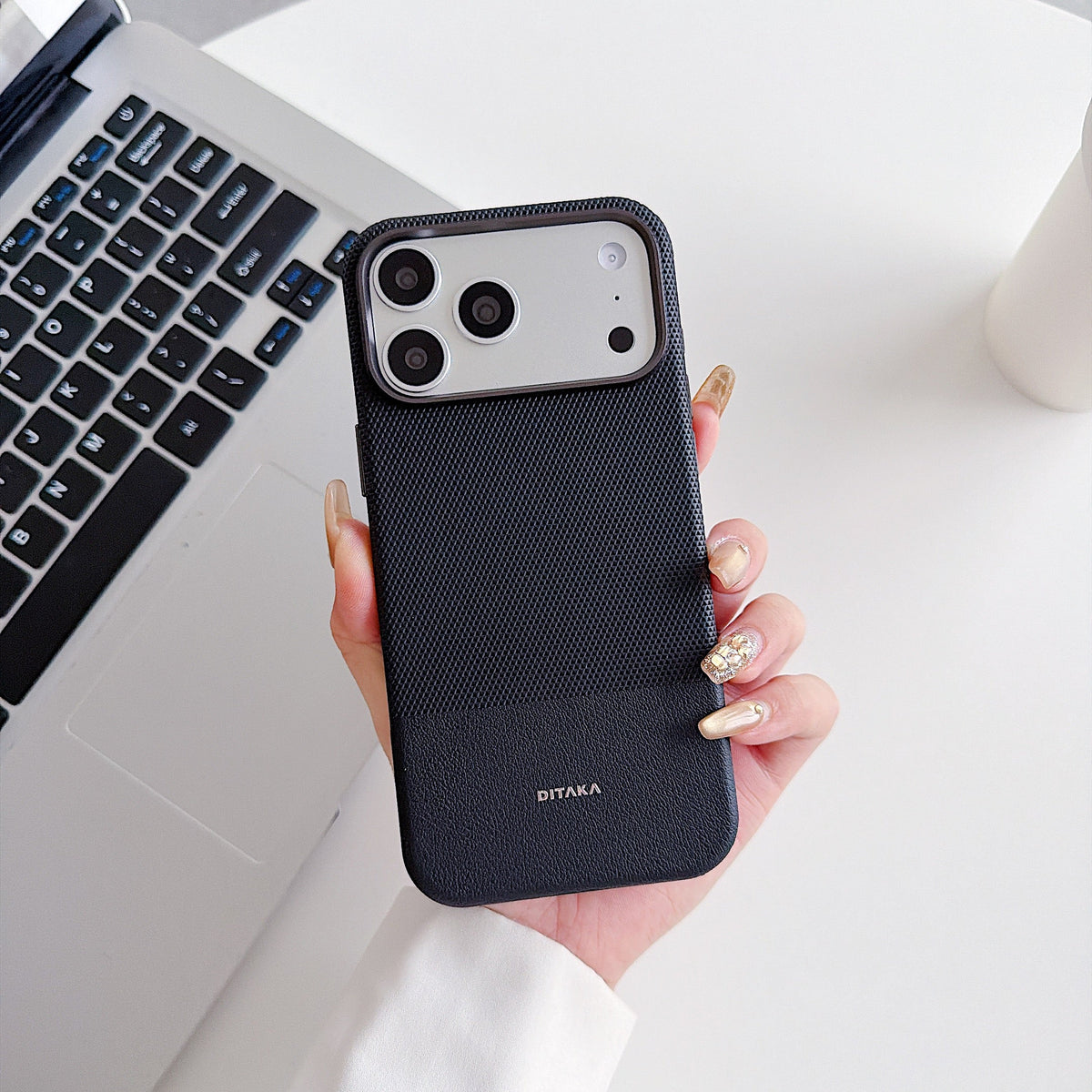 Black Metro Weave Executive Case - Phone Case For iPhone 18 Pro