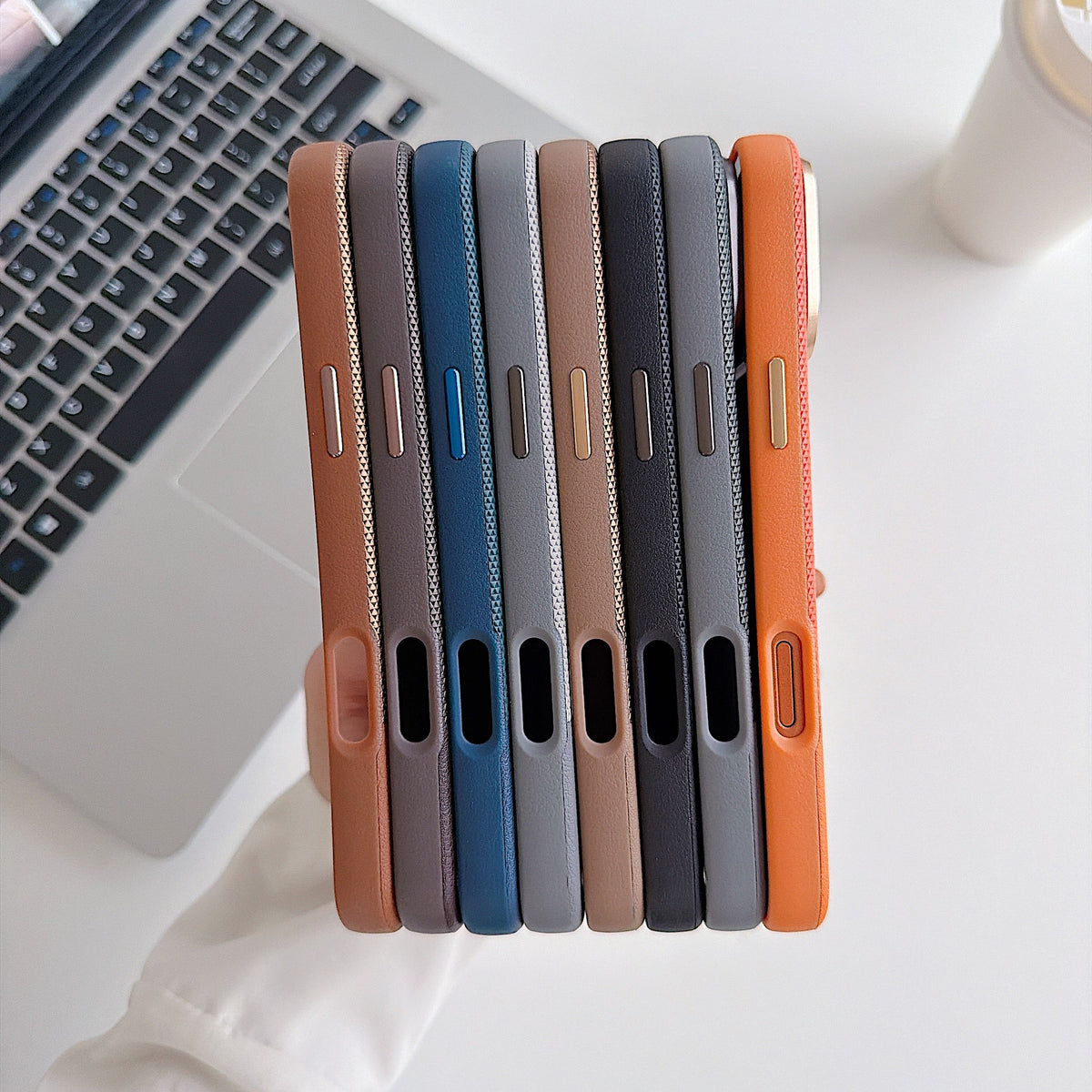 Brown Metro Weave Executive Case - Phone Case For iPhone 18 Pro