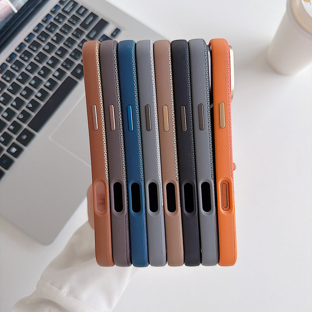 Grey Metro Weave Executive Case - Phone Case For iPhone 18 Pro