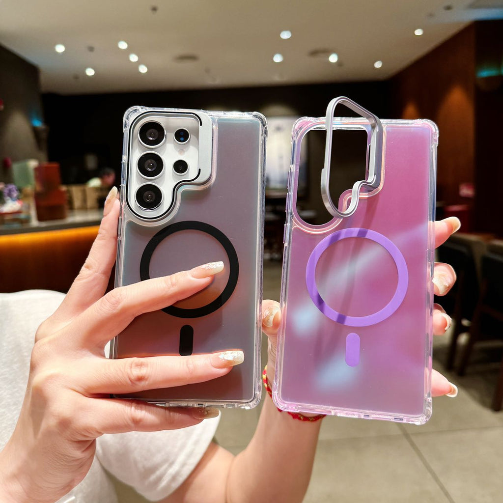 Holographic MagSafe Stand Case - Phone Case For Galaxy S25 Ultra