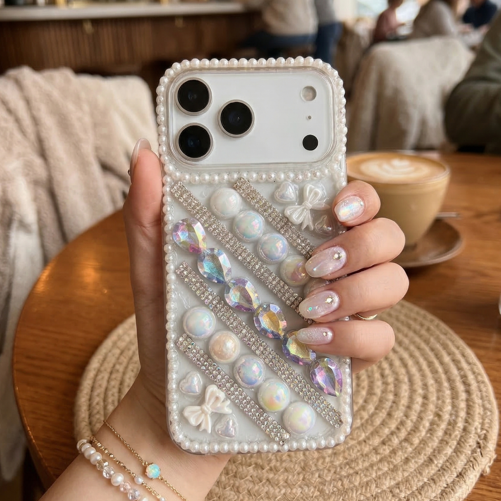 KoreanStyle Jinju Brilliance Luxe – Elegance Silicone Case
