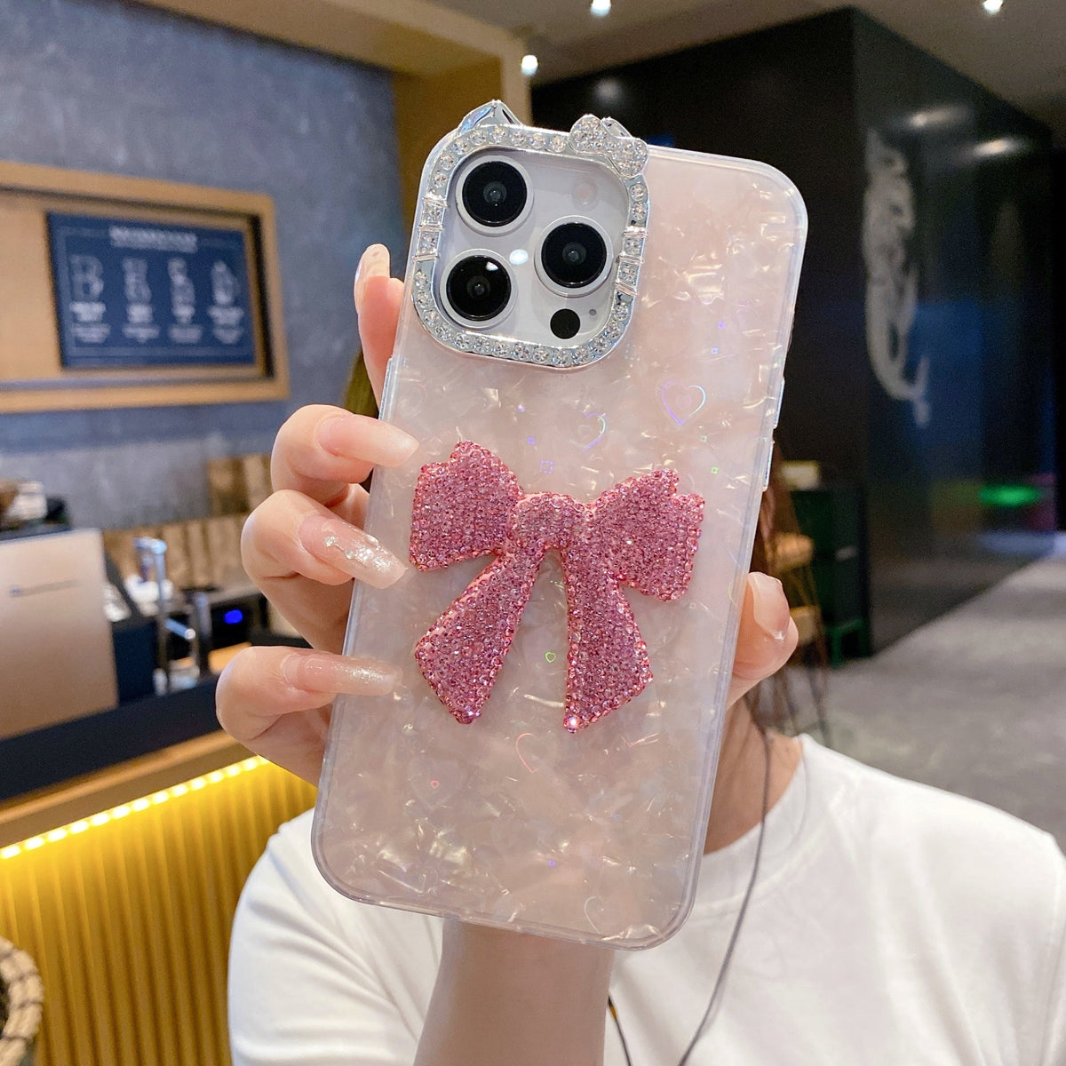 Luxury Bow Bling Case – Cute Pink Edition Case