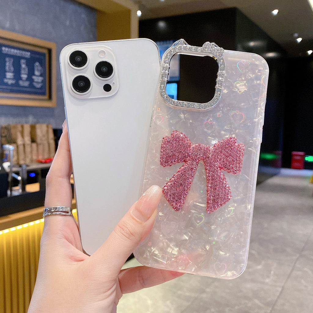 Luxury Bow Bling Case - Pink - Phone Case For iPhone 18 Pro