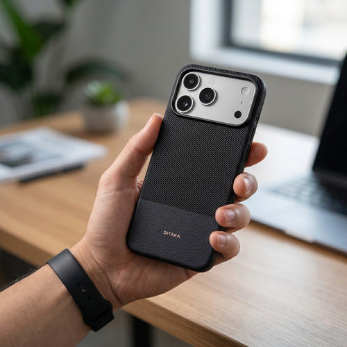 Black Metro Weave Executive Case - Phone Case For iPhone 18 Pro