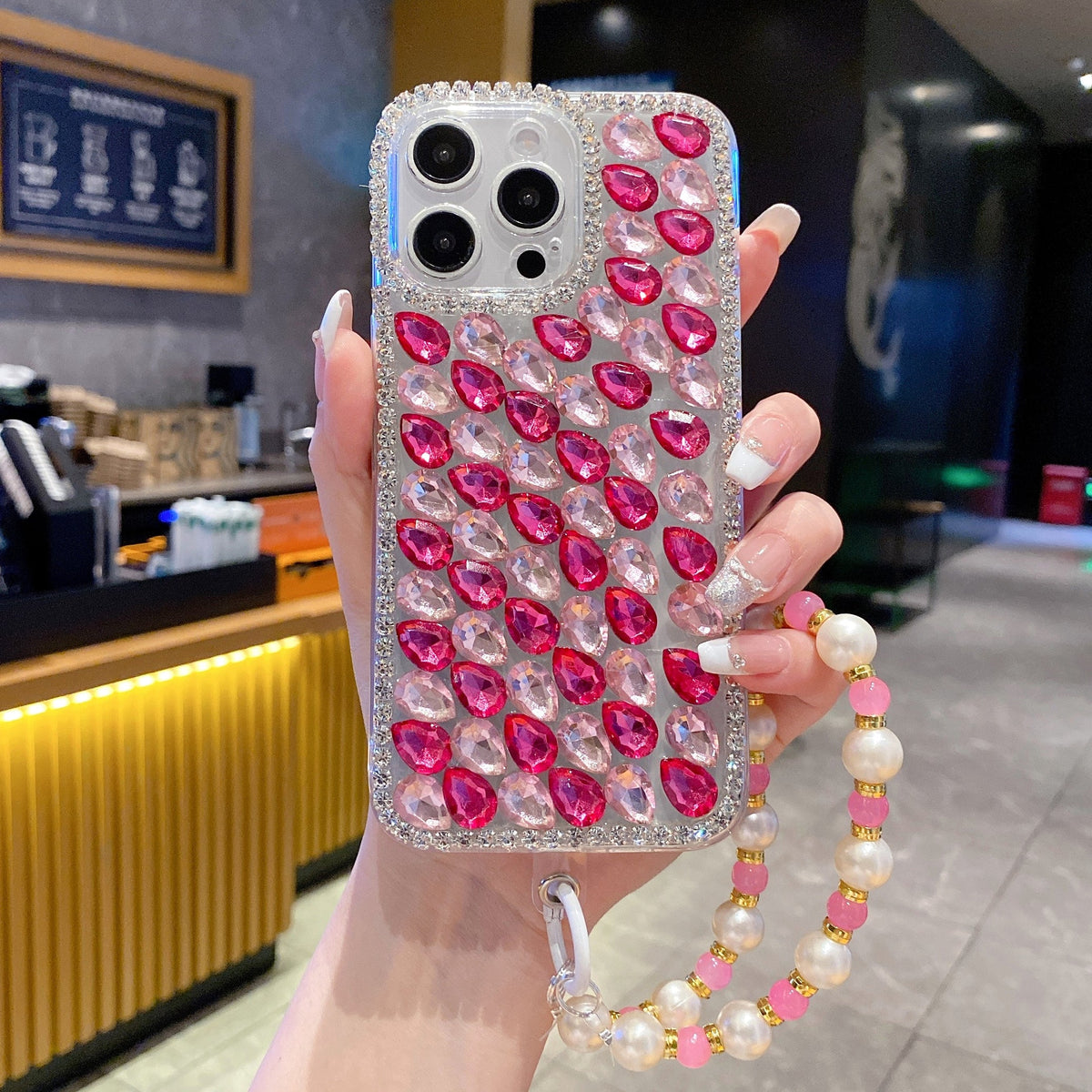 Pink Diamond With Pink Bracelet - Phone Case For iPhone 18 Pro