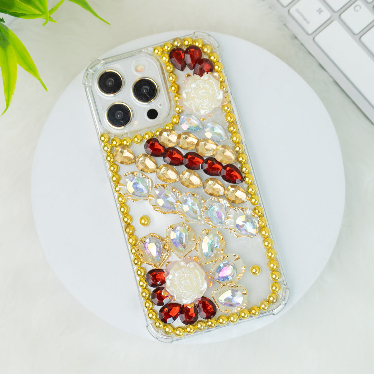 Red-Gold Diamond - Phone Case For iPhone 18 Pro
