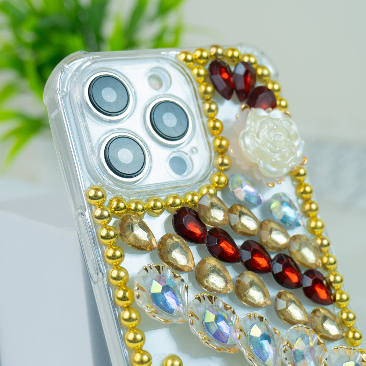 Red-Gold Diamond - Phone Case For iPhone 18 Pro Max