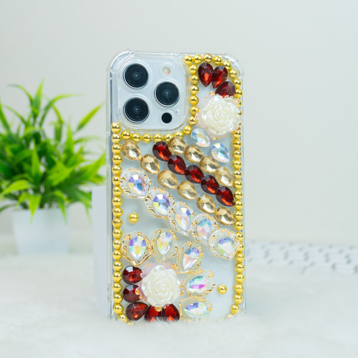 Red-Gold Diamond - Phone Case For iPhone 18 Pro
