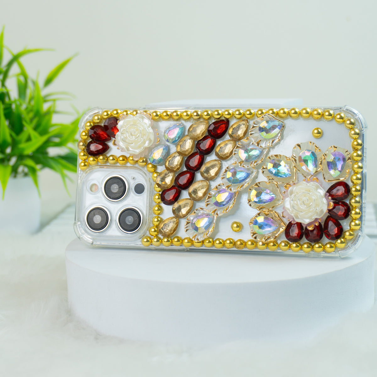 Red-Gold Diamond - Phone Case For iPhone 18 Pro Max