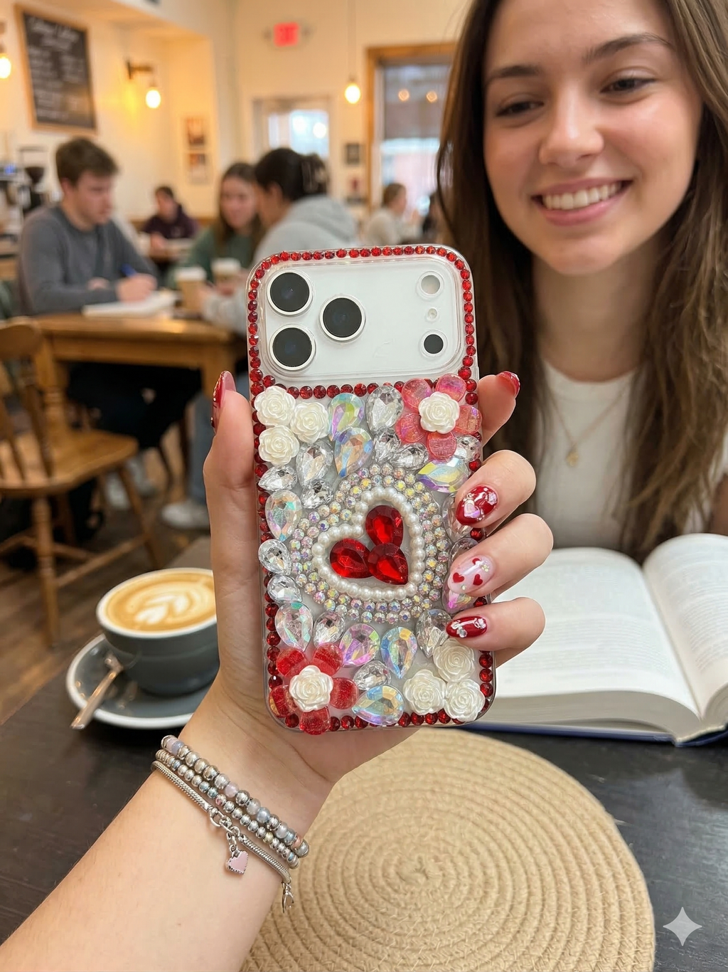 Ruby Rose Heart Glow Silicone Case - Phone Case For iPhone 18 Pro