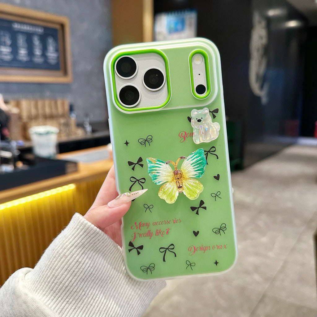 Matcha Flutter Dream Coquette Luxury Handcrafted Butterfly & Bow Motif - Phone Case For iPhone 18 Pro Max