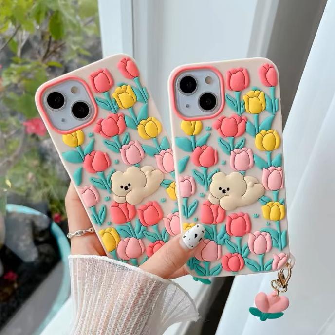 Tulip Flower Silicon Phone Case