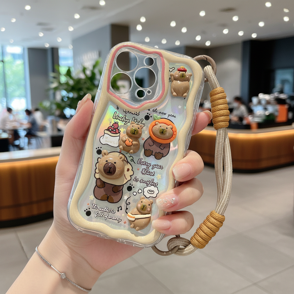 Lucky Toy Capybara Silicon Phone Cases