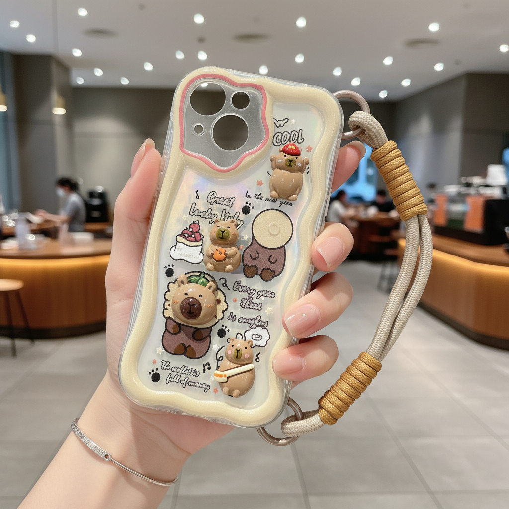Lucky Toy Capybara Silicon Phone Cases