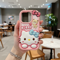 Bow Bear Kitty Silicon Phone Case For iPhone