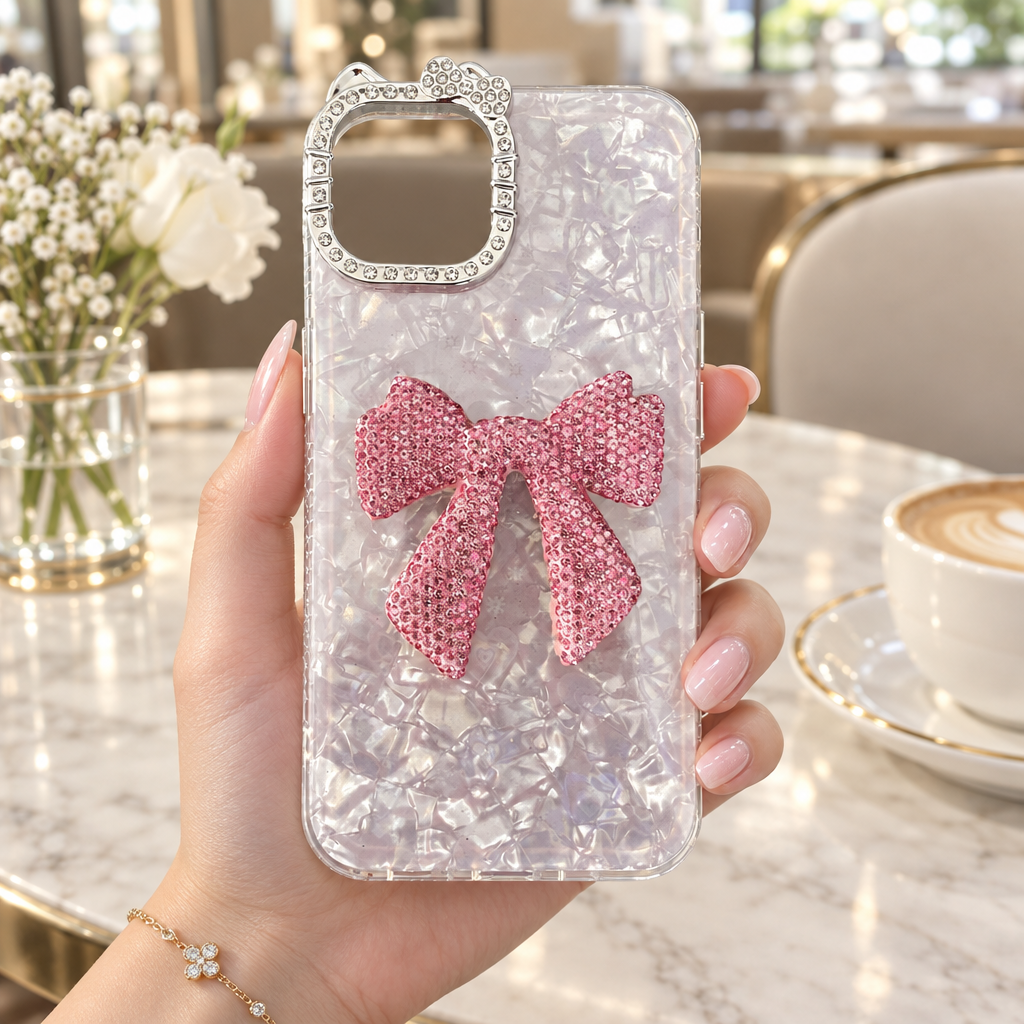 Luxury Bow Bling Case – Cute Pink Edition Case